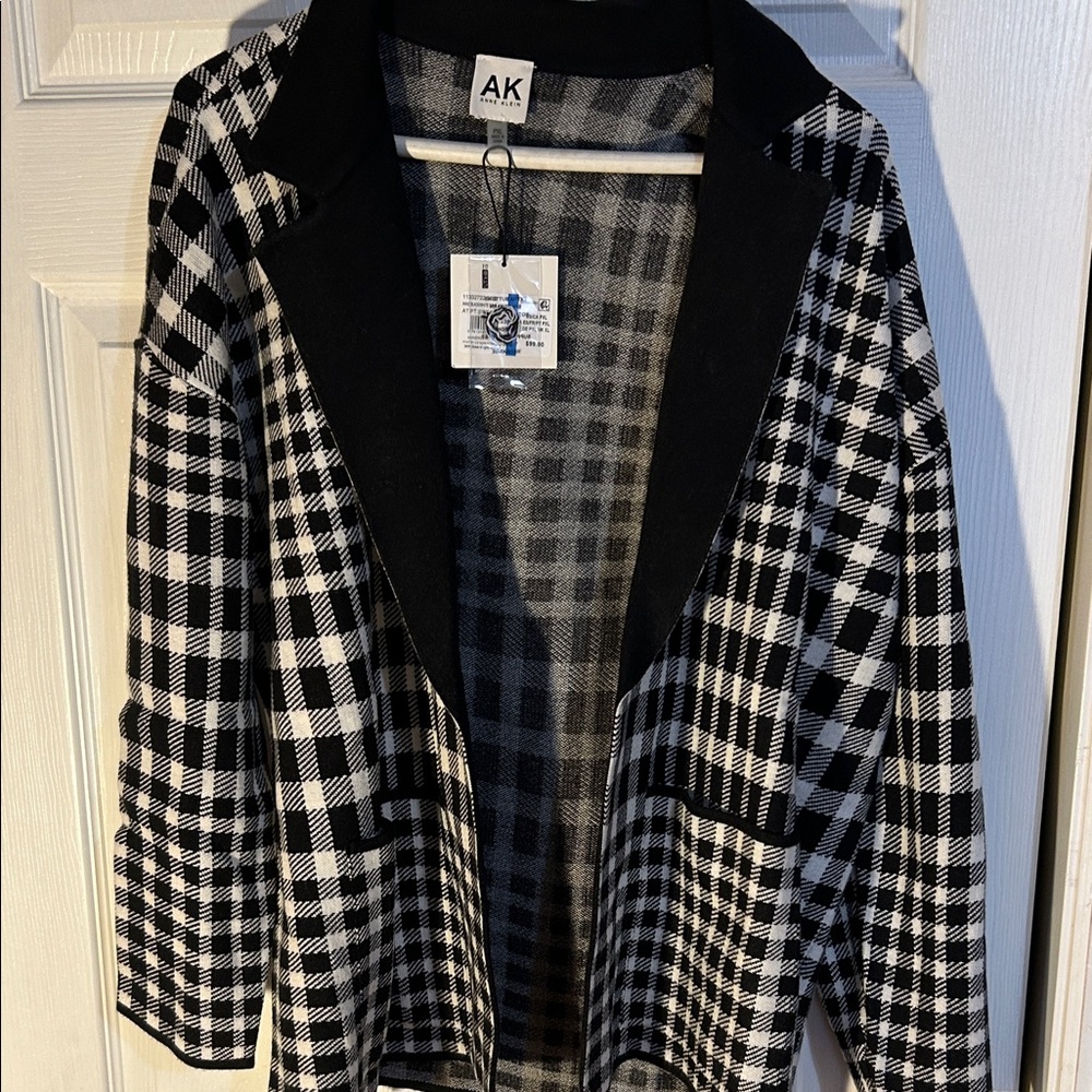 Anne Klein Sweater Blazer  PXL  NWT
